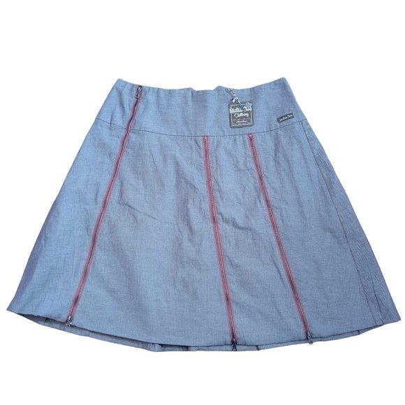Matilda Jane L Gray Zippered Skirt Pockets Modest HARRIET You and Me - Picture 3 of 10